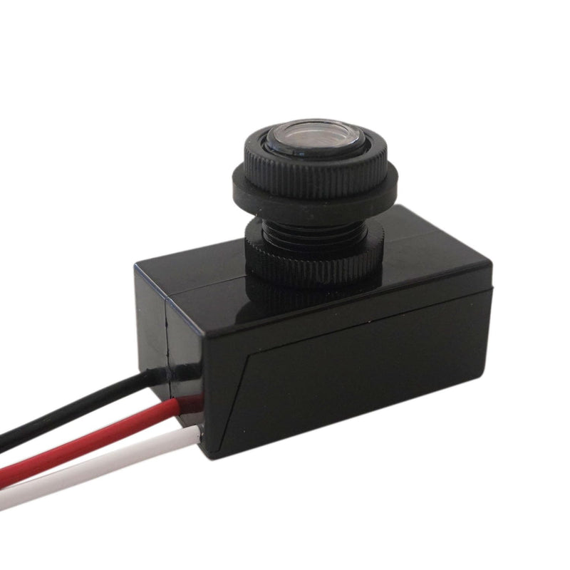 [Australia - AusPower] - 2 Pack DC12V 24V 36V 48V Photoelectric Switch for Outdoor Lights, Dusk to Dawn Sensor, Auto ON Off Light Switch Controller, Raintight Automatic Photocell Light Sensor - 5A(DC 8-50V) 