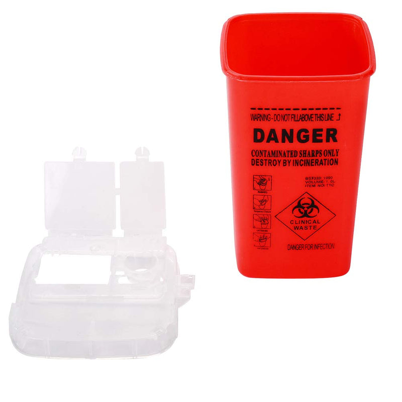 [Australia - AusPower] - Sharps Disposal Container,5 Pack Needle Disposal Container 1 Quart Size 