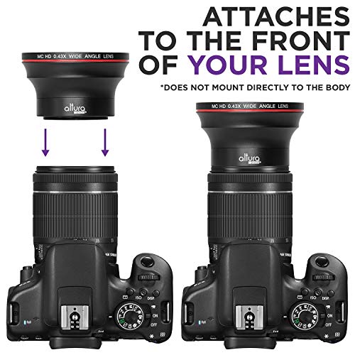 Altura Photo 52mm Wide Angle Lens with Macro for Nikon DSLR Cameras