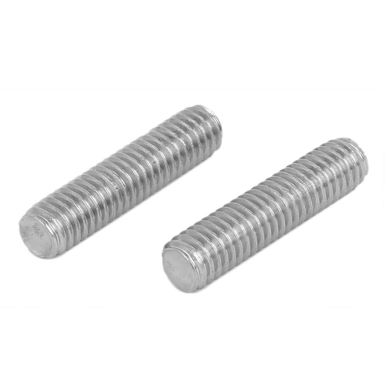 [Australia - AusPower] - uxcell M6 x 25mm Fully Threaded 304 Stainless Steel Rod Bar Studs Silver Tone 20 Pcs 