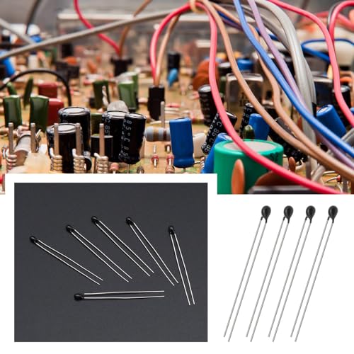 zalati NTC Thermistor Resistors 40 Pieces MF5A-3 Temperature Sensors for Thermal Protection Circuits in Electrical Appliances - 20pcs 10K and 50K Ohm