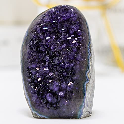 0.5-1 lb Natural Amethyst Geode, AA Grade Healing Crystal 0.5 Pound-1 Pound