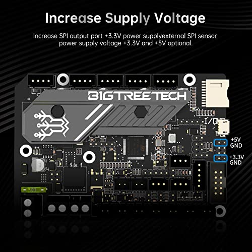 BIGTREETECH SKR Mini E3 V3.0 Control Board with TMC2209 UART Stepper Driver New Upgrade 32Bit Silent Board Compatible Ender3 V2, Ender3 Pro, Ender3 V2 3D Printer(with Cable adapts to ender3 v2 screen)