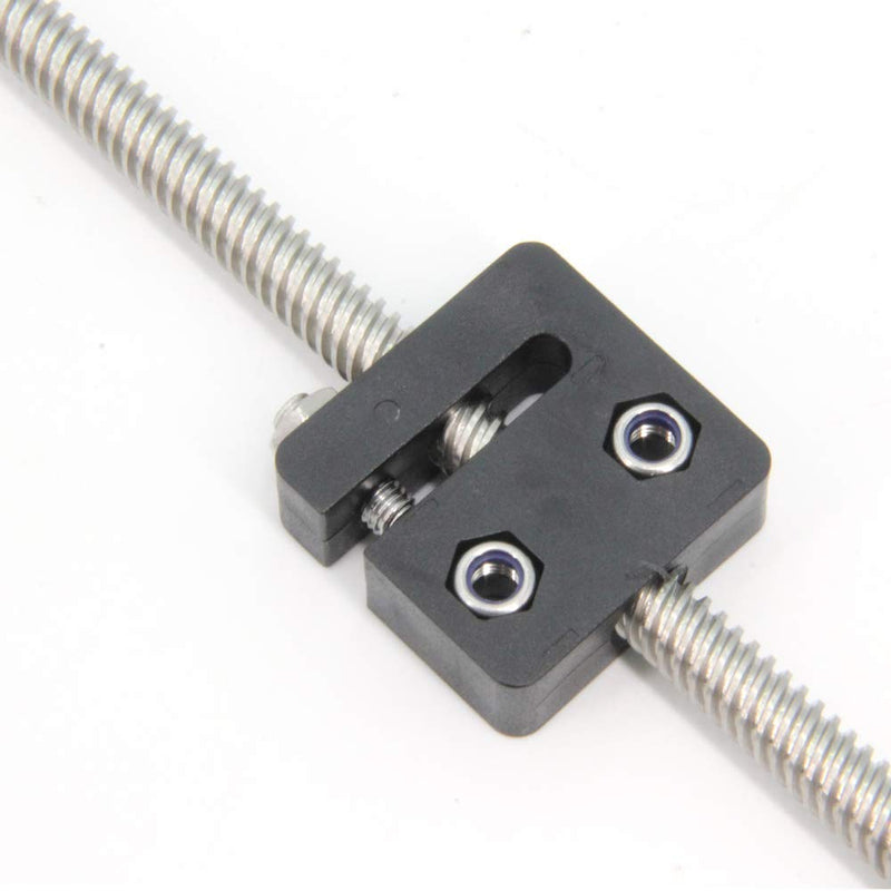 [Australia - AusPower] - Zeberoxyz 2PCS Anti-Backlash Nut Block for 8mm Diameter, 2mm Pitch 4mm Lead POM Screw Nut for CNC and 3D Printer (4mm Lead-2-heads) 4mm Lead-2-heads 