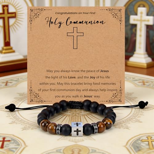 Cross Bracelet Confirmation Gifts for Boys