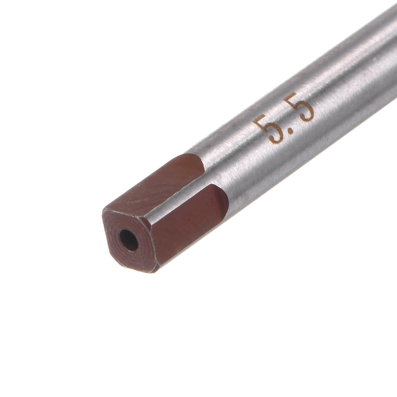 [Australia - AusPower] - QUARKZMAN Hand Reamer 5.5mm Alloy Tool Steel H8 6 Straight Flutes Hand Cutter Metric Reamer Drill Bit for Metal 