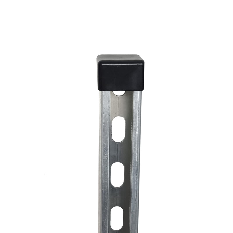 [Australia - AusPower] - 10 Pack Strut Channel Cap, 1-5/8" x 7/8" Plastic Black Short End Cap for 13/16" & 7/8" Tall Strut Channel End Cover 