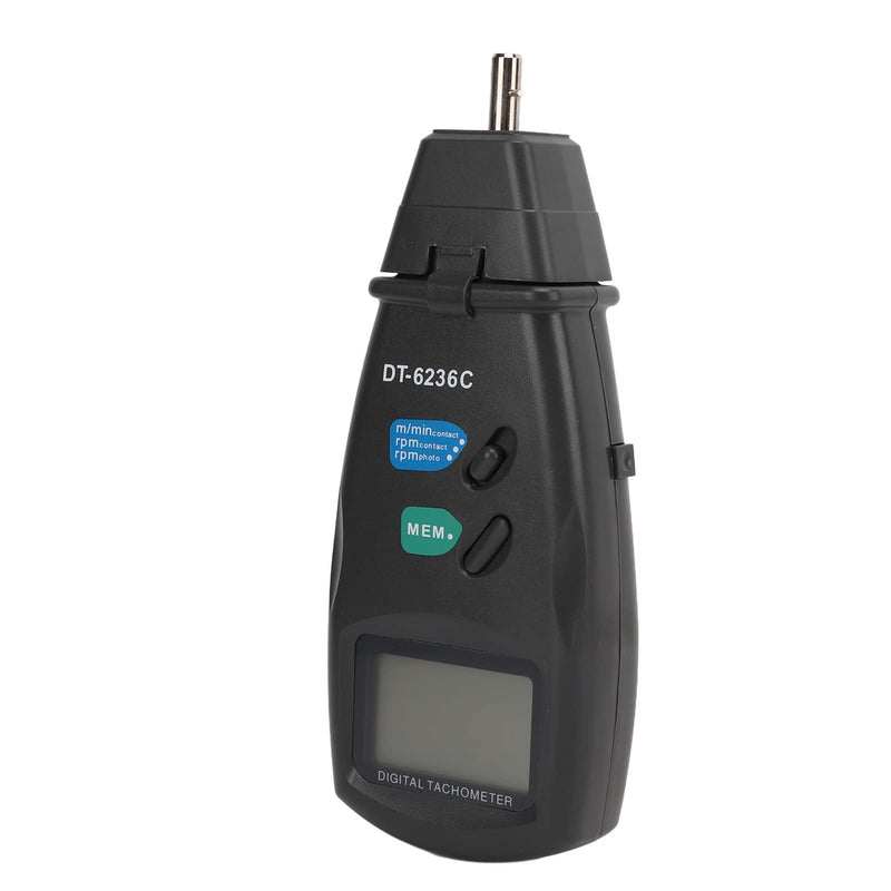 [Australia - AusPower] - DT6236C Digital Tachometer Optoelectronic & Non RPM Tach Meter 19999RPM Speed Meter Pocket Rotation for Automobile Manufacturing 