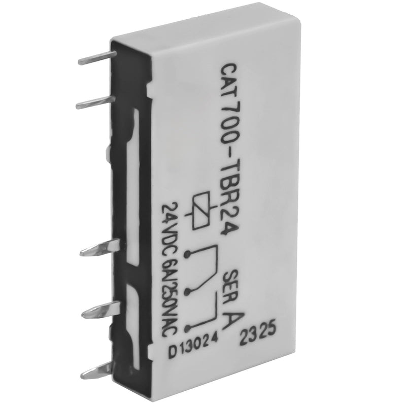 700-TBR24 Relay (Pack of 12) - 6A 250VAC 24VDC 5Pins Power Relay for Allen-Bradley CAT700-TBR24