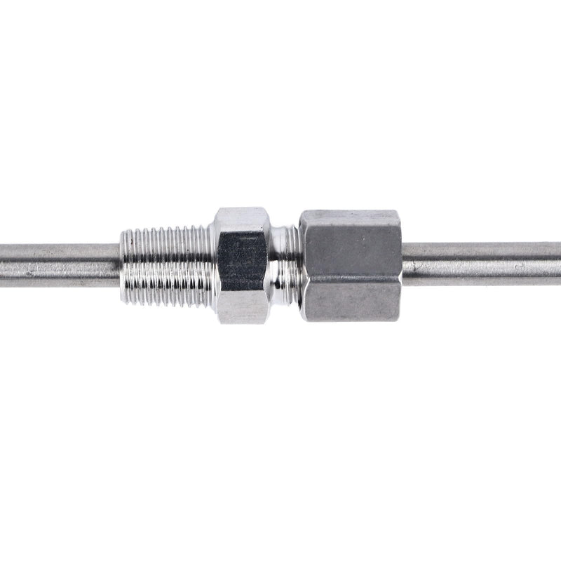 [Australia - AusPower] - T Type Thermocouple Stainless Steel T Type Threaded Thermocouple Diameter 285mm / 11.22in Probe with Pair of Plugs - 200 ℃ ~ 350 ℃ Compatible with ZG1/8 Thread 