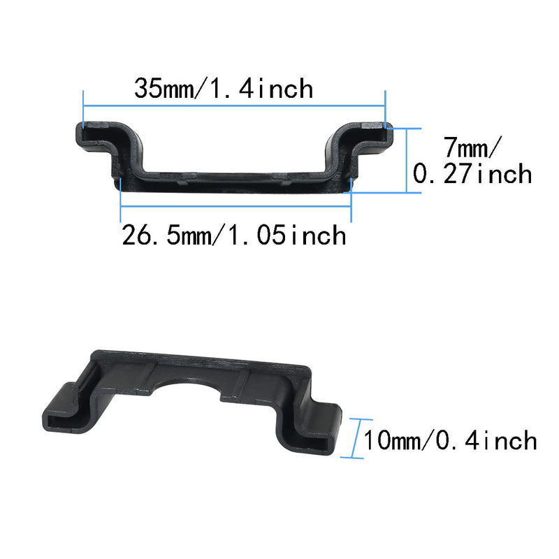 [Australia - AusPower] - 30PCS 35mm Terminal Block DIN Rail Cut Resistant ProtecRail End Cap Protector for C45 DIN Rail 35mm Wide 