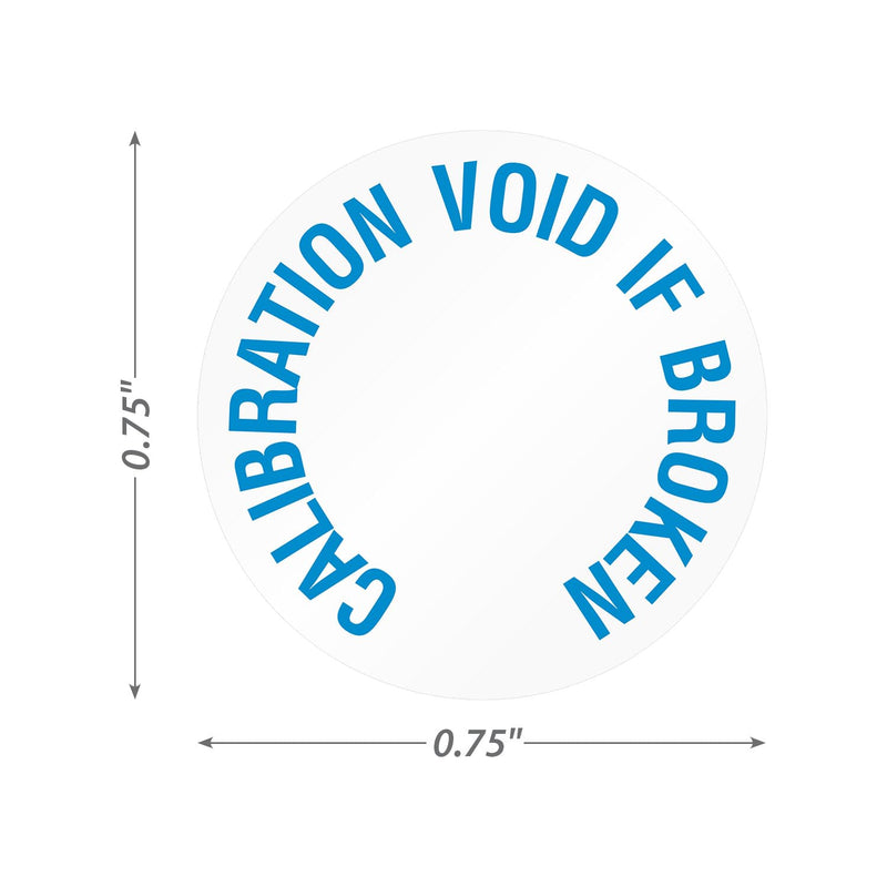 SmartSign Calibration Void If Broken Labels | Pack of 200, 0.75" x 0.75" Tamper Resistant Vinyl Stickers, Made in USA Destructible Vinyl Labels - Pack of 200