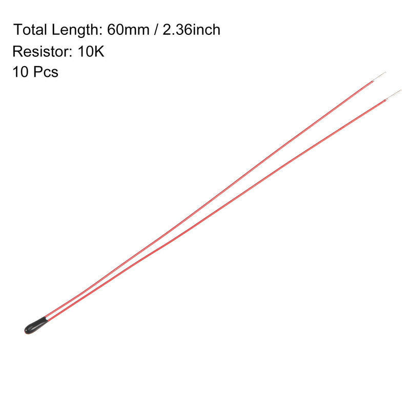 [Australia - AusPower] - uxcell 10pcs 10K 3590B 1% NTC Thermistors Resistors Temperature Sensor 
