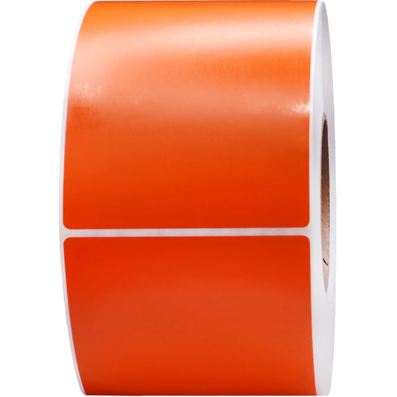 4 x 6 Thermal Transfer Orange Labels, 3″ Inch Core, 1000 Count - Label Paper for Thermal Printer Labels, Permanent Adhesive, Suitable for Various Industries