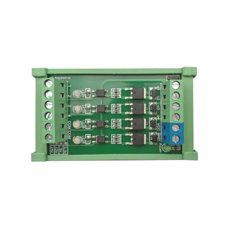 DONGKER 4-Channel PLC Amplifier Circuit Board,DC 3.3V/5V Photoelectric Optoisolator Drive Module Optocoupler Isolation Board