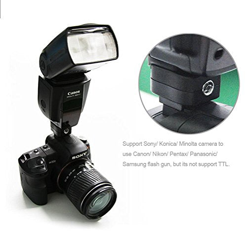 Pixel Flash Hot Shoe Adapter for Sony Alpha A900 A850 A750 A700 A550 A500 A380 A350 A330 A300 as FS-1100