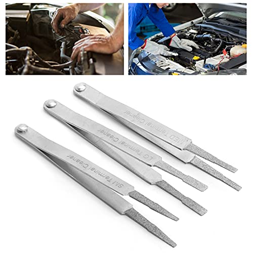 3PCS Terminal Cleaner Set Electrical Connector Cleaning Tools for Male & Female Connectors - Durable Metal Construction for Optimal Performance