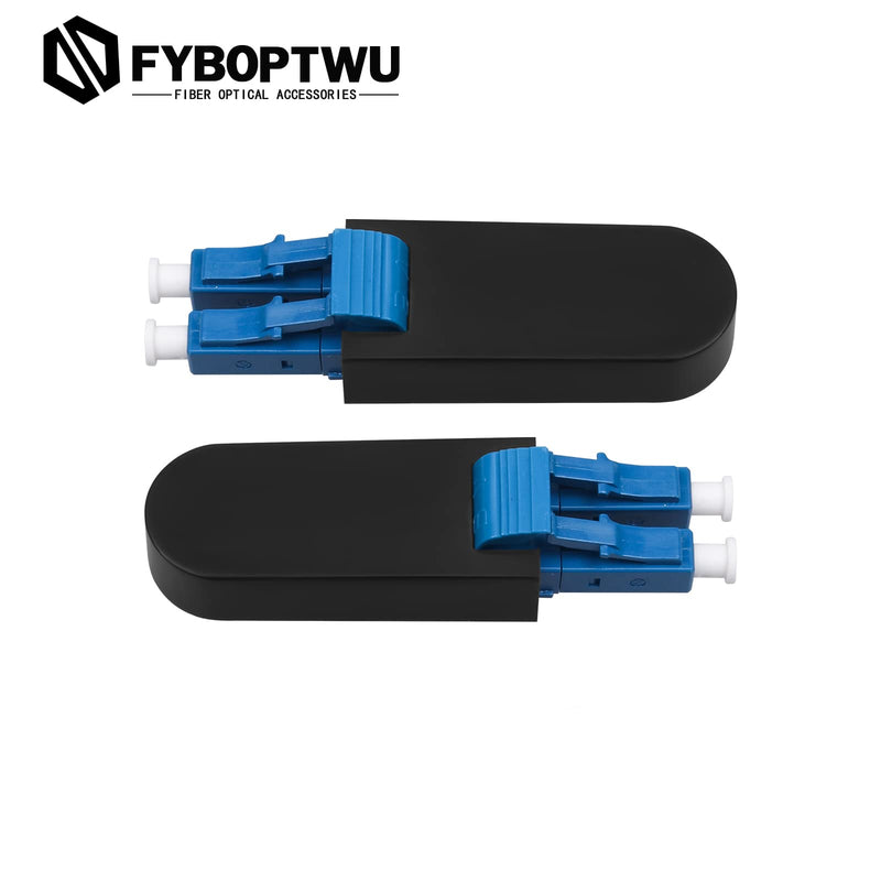 [Australia - AusPower] - 10 Pcs LC Fiber Optic Loopback Adapter Tester Singlemode UPC LC Loopback Plug Standard Duplex LC Connector Loopback Adapter/Test Plug for Testing Applications 10 