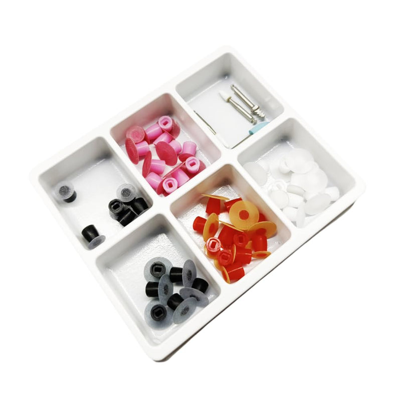 [Australia - AusPower] - 48pcs/Pack Dental Super-Snap Rainbow Technique Kit Oral Resin Polishing Discs Mandrel Set Finishing System Dentistry Instrument 