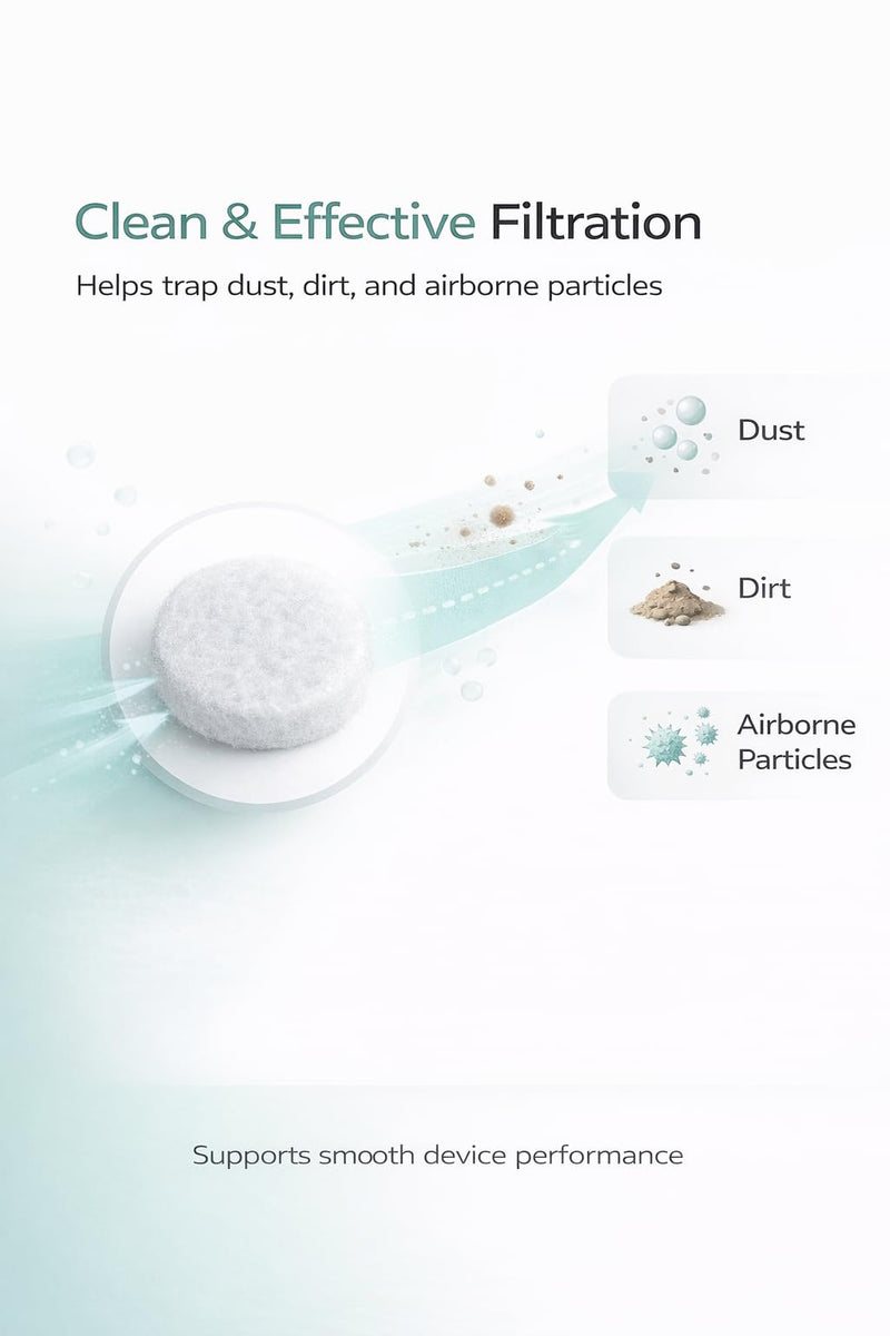 [Australia - AusPower] - 30-Pack Disposable Replacement Filters Compatible with Omron Healthcare Filters 1/2" NE-C18 NE-C25 C30FL 9930 
