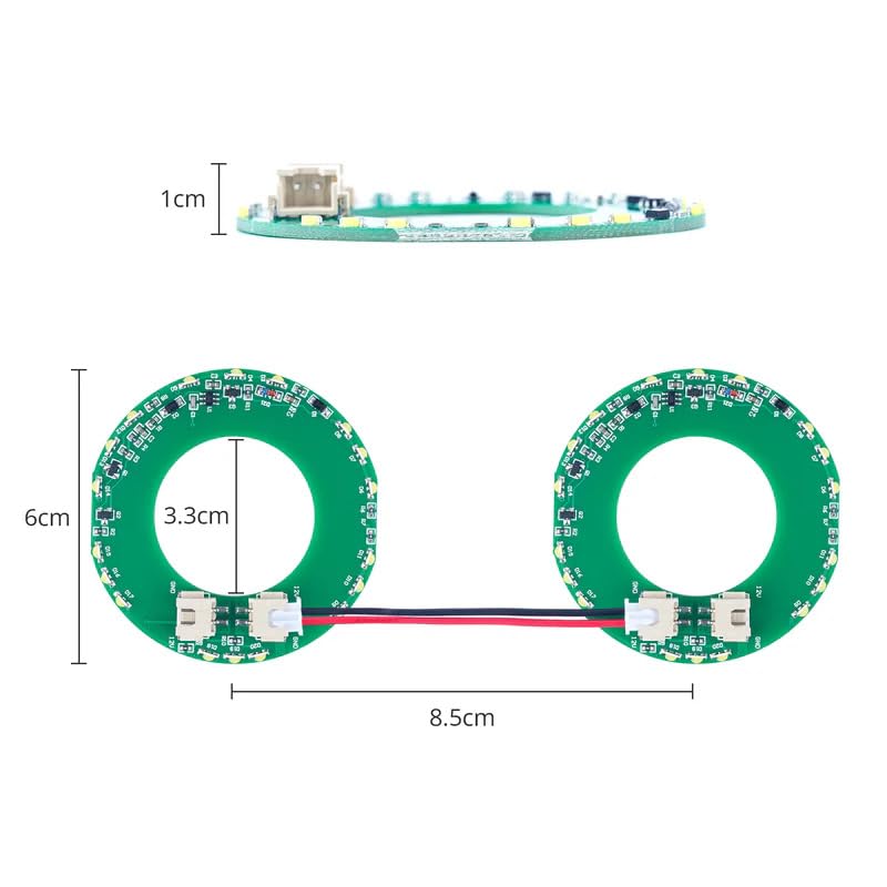 [Australia - AusPower] - Touch Sensor Circuit Board DIY Touch-Sensitive Smart Table Module Built-in LED Light for Hexagon Coffee Luminous Table Touch Light Up Touch Switch 10Pcs (RGB) 