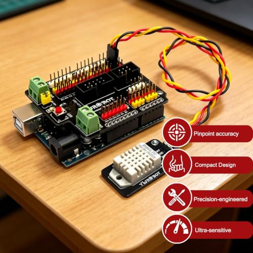 3 Pack Amkixzp DHT22 AM2302 temperature humidity sensor modules with cable