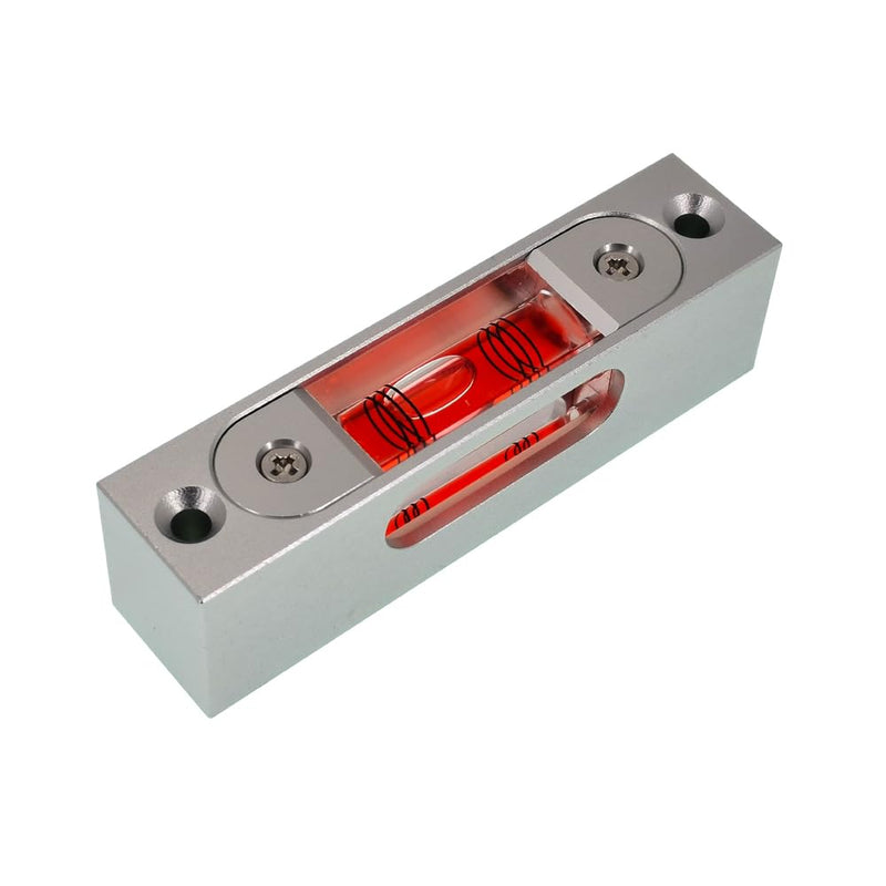 [Australia - AusPower] - Bar type high-precision level, high-precision aluminum alloy metal adjustable level, bubble square bar type luminous magnetic multi specification ruler (90x21x25mm) 90x21x25mm 
