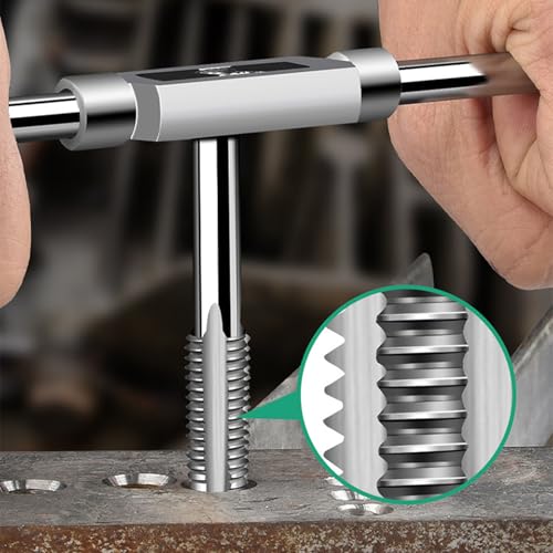 Tap and Tap Tool Set, Metric M3-M12, 20-Piece Fine Thread Cutter Set, Metric, Thread Cutting Machine, Tap Die Set with Drill