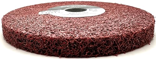 Pro-Graad 6-inch metal finishing wheel, 5A medium, 1/2-inch width with 1-inch arbor hole