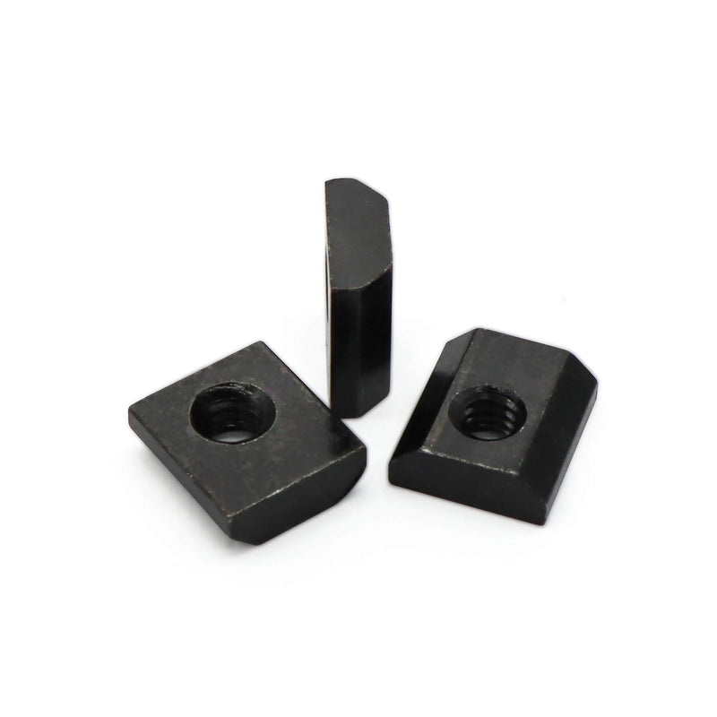 [Australia - AusPower] - 1/4"-20 Slide in Economy T-Nut for T Slot Track, Applicable for 15 Series or 1.5'' Base Aluminum Extrusion, 20 Pieces, Black 1/4"-20 