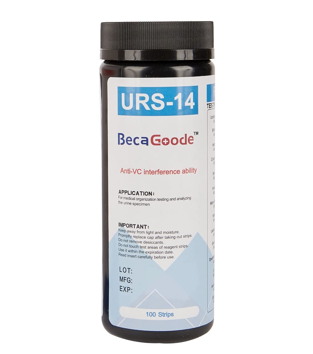 BecaGoode- 14 Parameter Urine-Test Strips - 100 Count