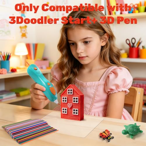 Wiseten 3D Pen Filament Refills Set, 320PCS 2.5mm PCL Filament for 3Doodler