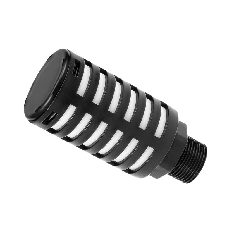 [Australia - AusPower] - uxcell Plastic Pneumatic Muffler Exhaust Air Line Silencer 3/4 PT Black, 2pcs 