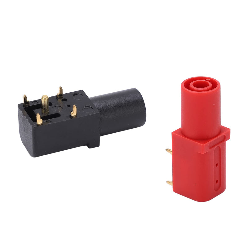 [Australia - AusPower] - 2Pcs 4mm Right Angle PCB Banana Sockets Plated Plug for Circuit Testing 2 Pack Solderable Banana Jacks for Electrical Connections 