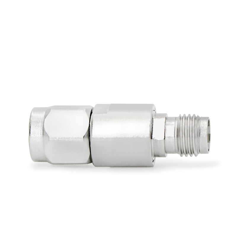TOJOIN 12.4GHz 3dB RF Coaxial Attenuator 2W 50Ohm SMA Male to Female RF Coaxial SMA Attenuator Fixed Attenuator 2 Pieces Copper Attenuator