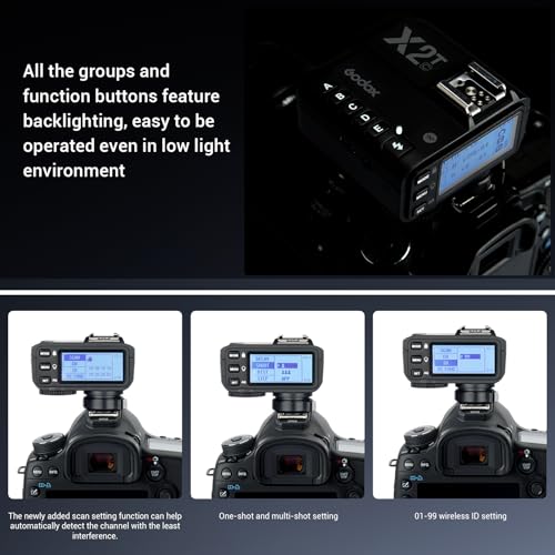 Godox X2T-C TTL Wireless Flash Trigger for Canon with 1/8000s HSS