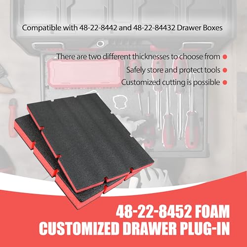 Shinelan Packout foam tool organizer inserts compatible with Milwaukee tool boxes
