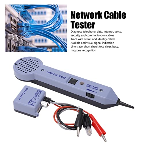 [Australia - AusPower] - Wire Tracer Kit Network Cable Tester Adjustable Induction Amplifier Tone Generator Probe Tool for Cable Tracing 