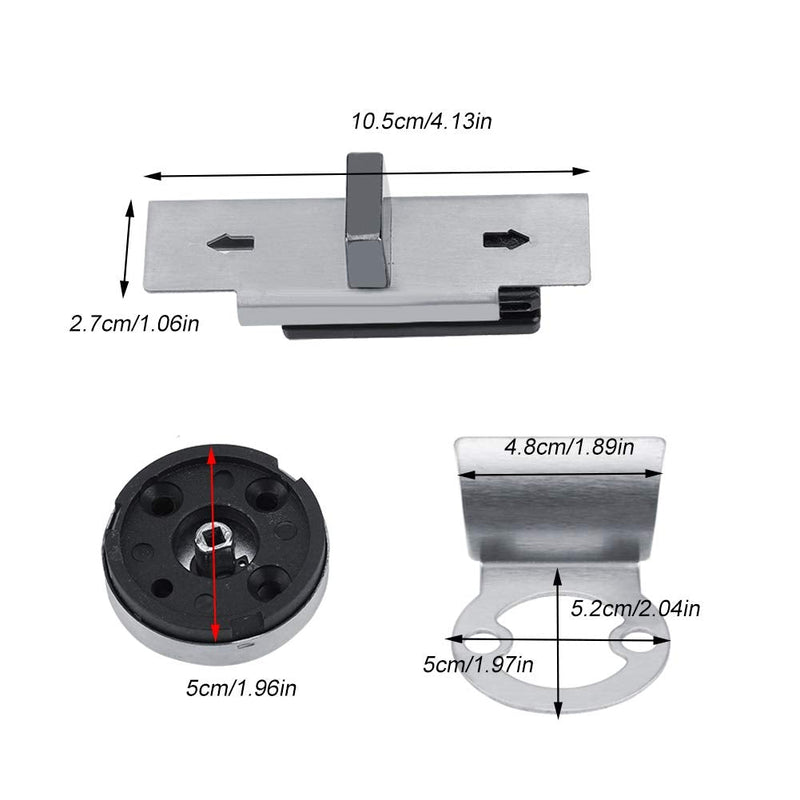 [Australia - AusPower] - Tissting Door Lock Indicator Bathroom Toilet Indicator Privacy Partition Handle Lock Vacant Engaged Door Indicator Bolt for Public Restroom Bathroom Toilet Office 