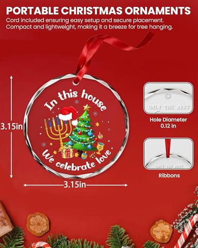 Hanukkah Gifts for Women Men, Hanukkah Christmas Tree Ornaments 2026 Hanukkah Ornaments