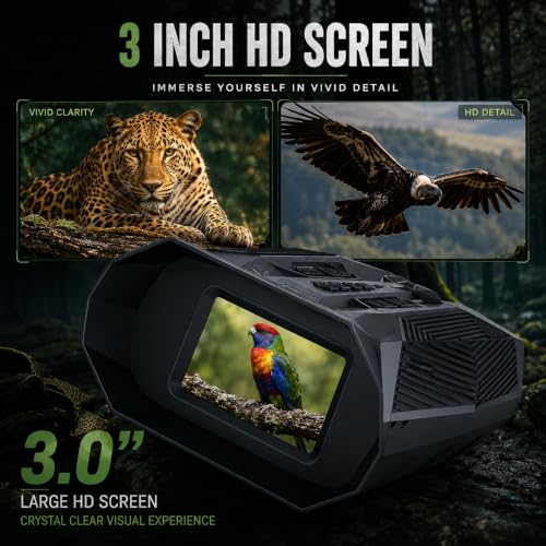 Night Vision Binoculars for Adults with Infrared, 20× Zoom Digital LK300-S