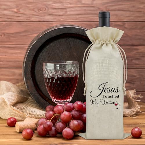 Jesus Gifts for Women Wine Bag for Wine Lover Christian Faith Gifts Religious Gift for Mom Dad Sister Family Baptism Present Bible Verse Prayer Blessing Gift Christian Present for Christmas Birthday Religious Gifts