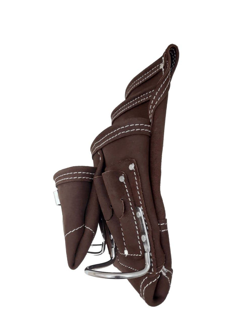 Zeluga 20-114 10 Pocket Rigger Heavy Duty Suede Leather Tool Bag, Brown