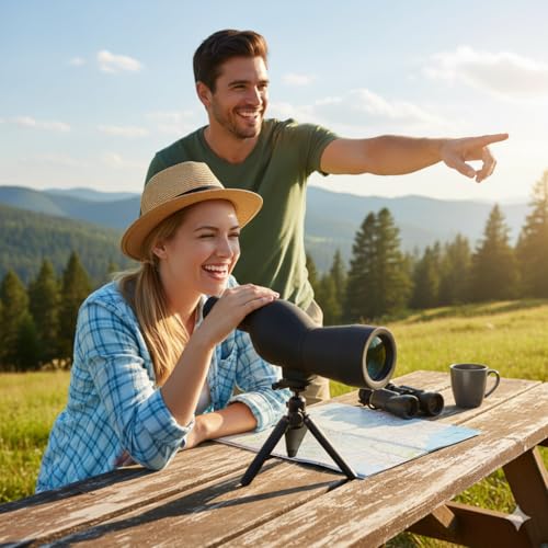 Barska Colorado 15-40X50 Straight Compact Spotting Scope - for Birding, Hunting, Target Shooting, Astronomy, Sports, Concerts Midnight Onyx