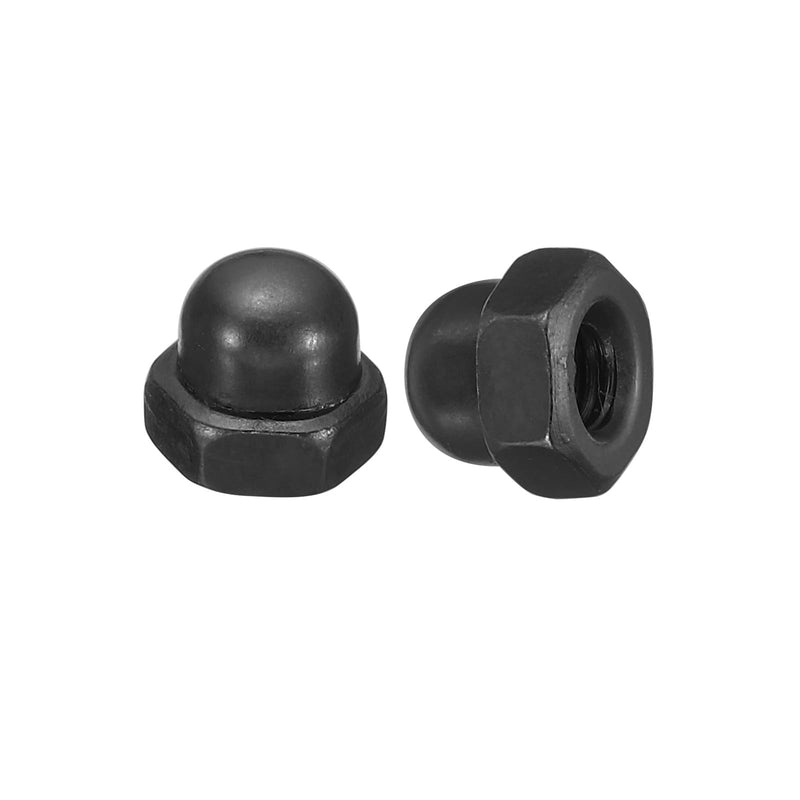 [Australia - AusPower] - PATIKIL M5x0.8 Acorn Hex Bolt Covers, 40 Pcs Dome Head Carbon Steel Hexagon Decorative Cap Nuts for Home Repair, Industrial Equipment Fasteners, Black 