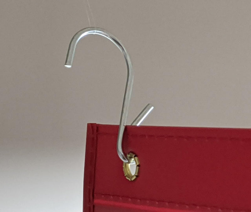 [Australia - AusPower] - 100 Pack - S Hooks for Hanging Displays in Retail, S Shaped, PINCHED VERSION, and can assist at home hanging plants, Jewelry, Kitchenware, DIY, Keys, SH-75 Corp 