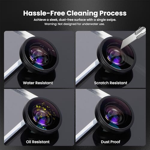 Walking Way Osmo Action FOV Boost Lens for DJI Osmo Action 5 Pro/4 Accessories, 185° Wide Angle Lens with Threaded Attachment, Multi-Coated HD Optical Glass, with Storage Case