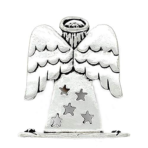 Basic Spirit Angel Pewter Standing Plaque Desk Decor Gift Box