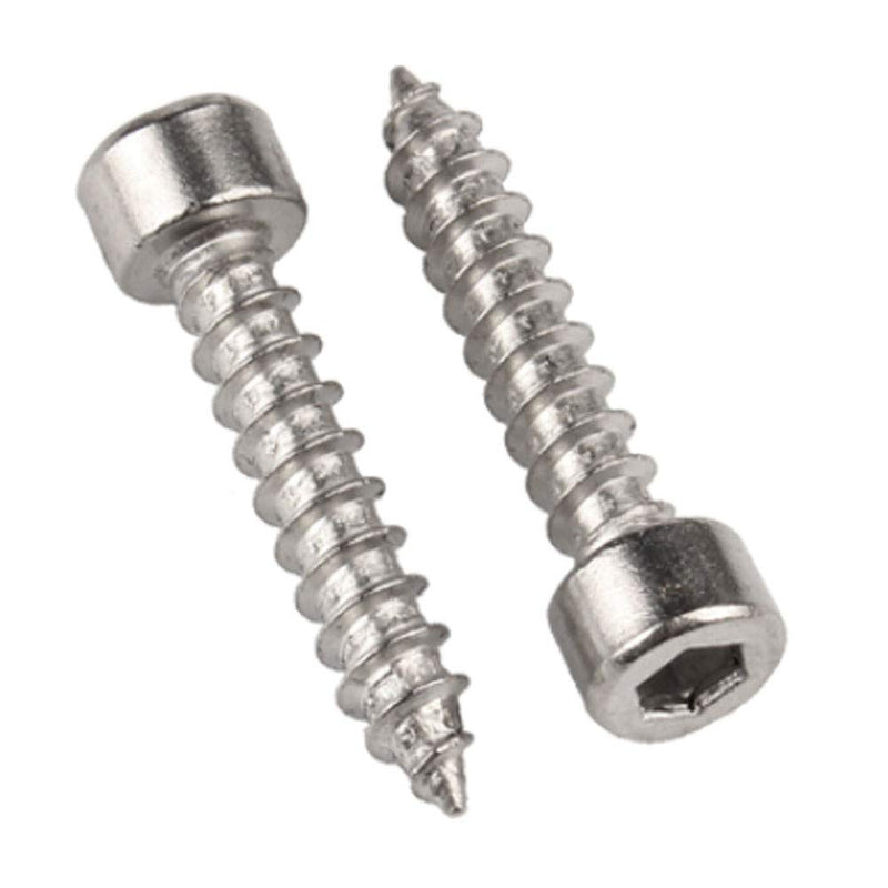 [Australia - AusPower] - Fasteners Tools Nails Screws - Hardware Self Tapping Screws Metric Thread Stainless Steel Hex Socket Cap Screw M4 M5 M6 M5x40 (30pcs) Silver 