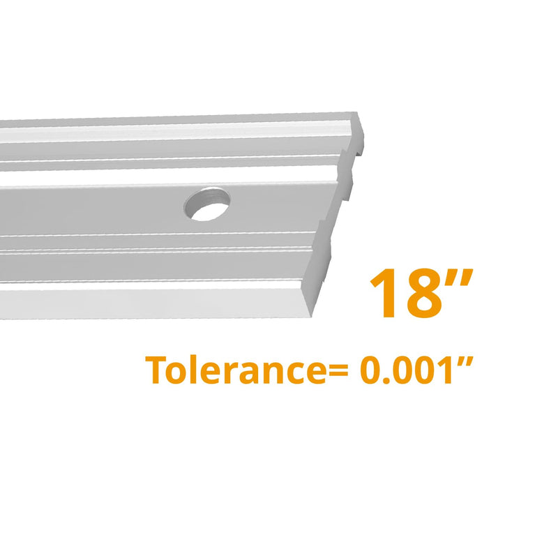 POWERTEC 2PK 18 Inch Machinist Aluminum Straight Edges, for Checking Surface Warp, Marking/Scribing Lines - Used w/Feeler Gauges for Automotive Repairs, Cylinder Head Checks (71213-P2) 18", 2PK